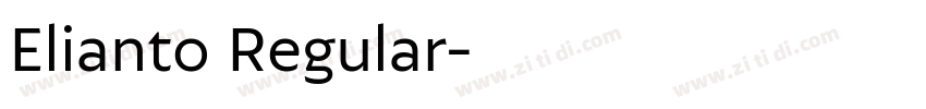 Elianto Regular字体转换